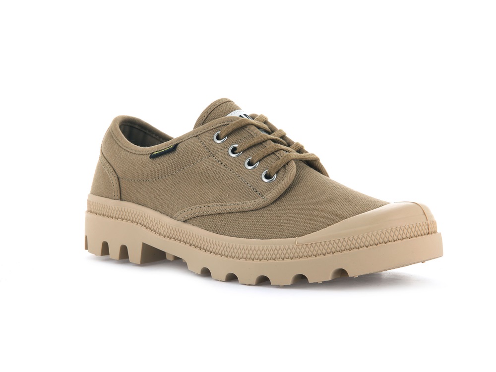 Zapatillas Palladium PALLABROUSSE OXFORD Hombre Verde Oliva | Costa Rica-12875